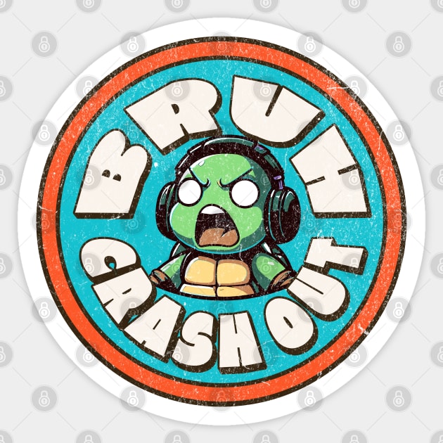 Bruh Crash Out Gen Alpha Slang Words Funny Crash Out Sticker by Yesteeyear